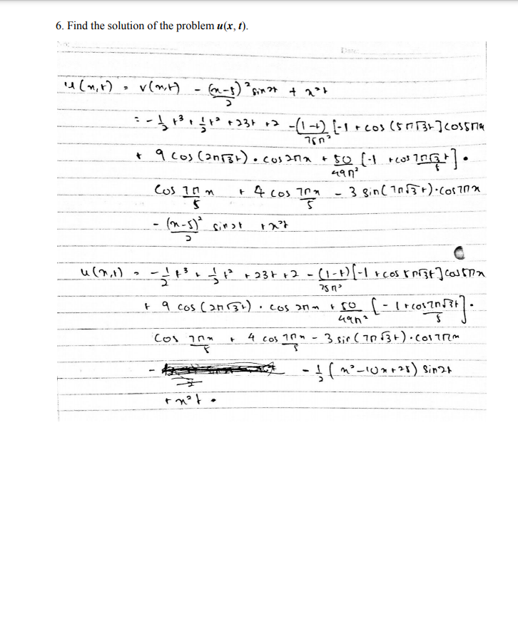 Given the string vibration problem as follows: .