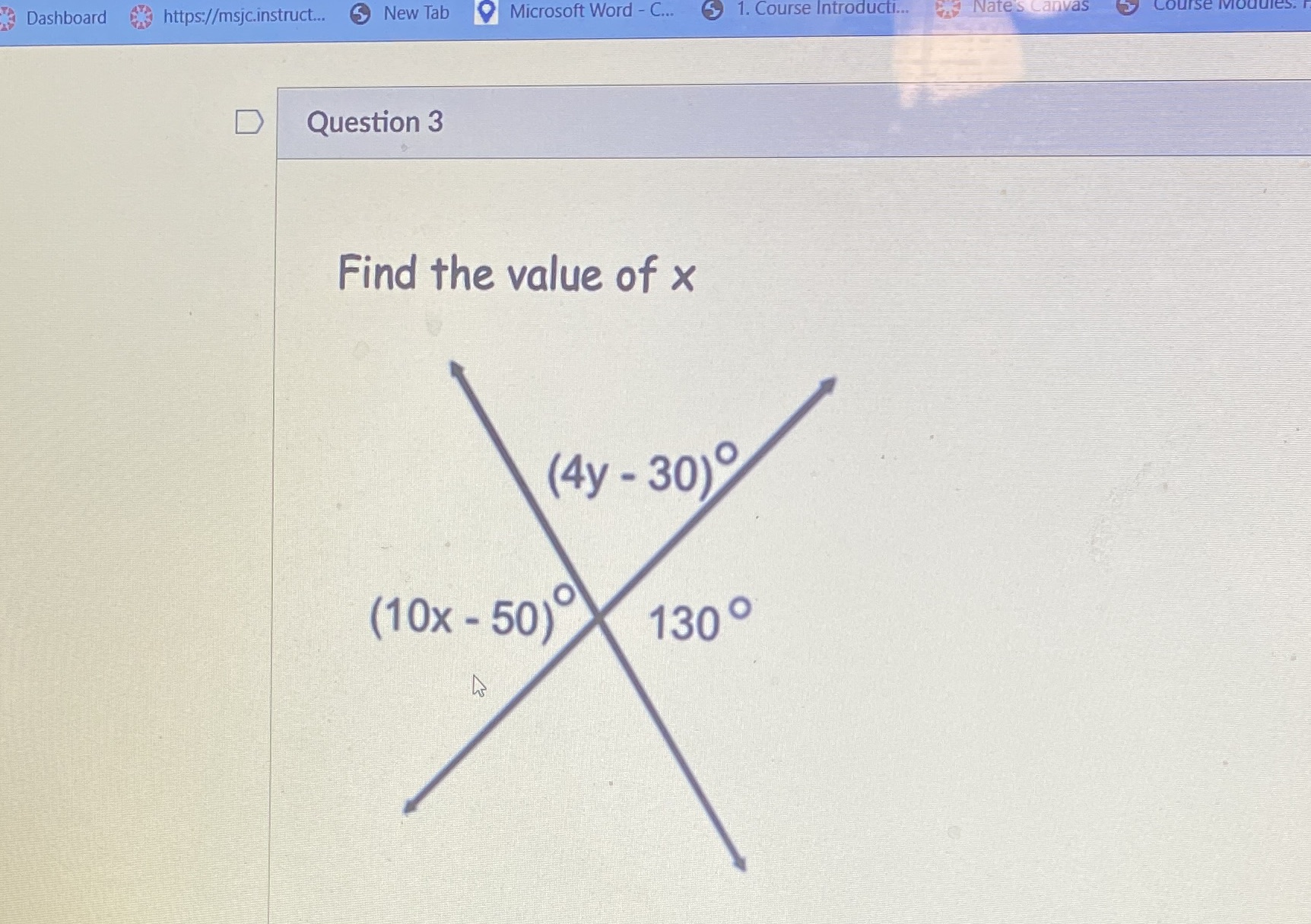 Dashboard https://msjc.instruct... New Tab