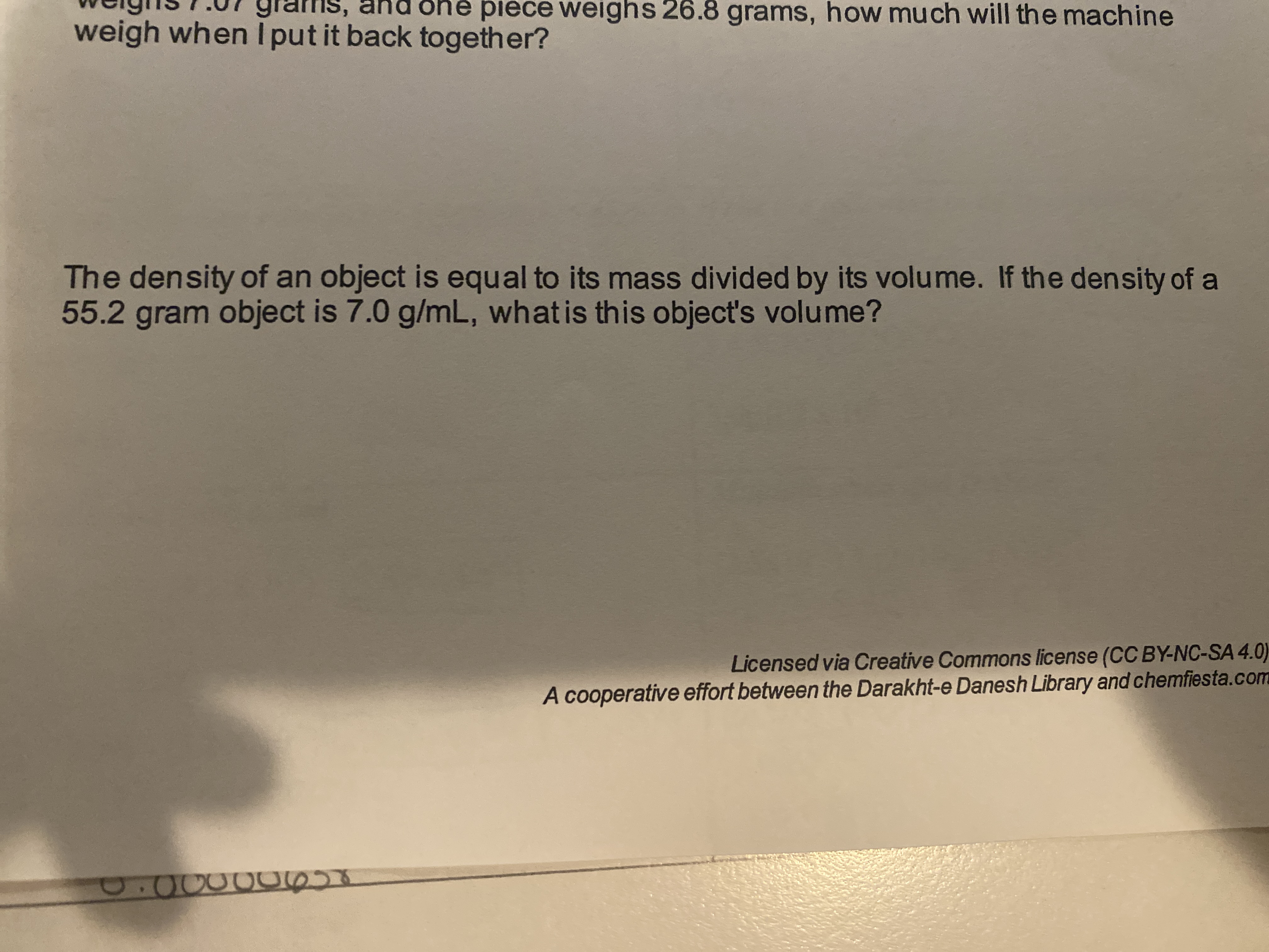 rams, na one piece weighs 26.8 grams, how much