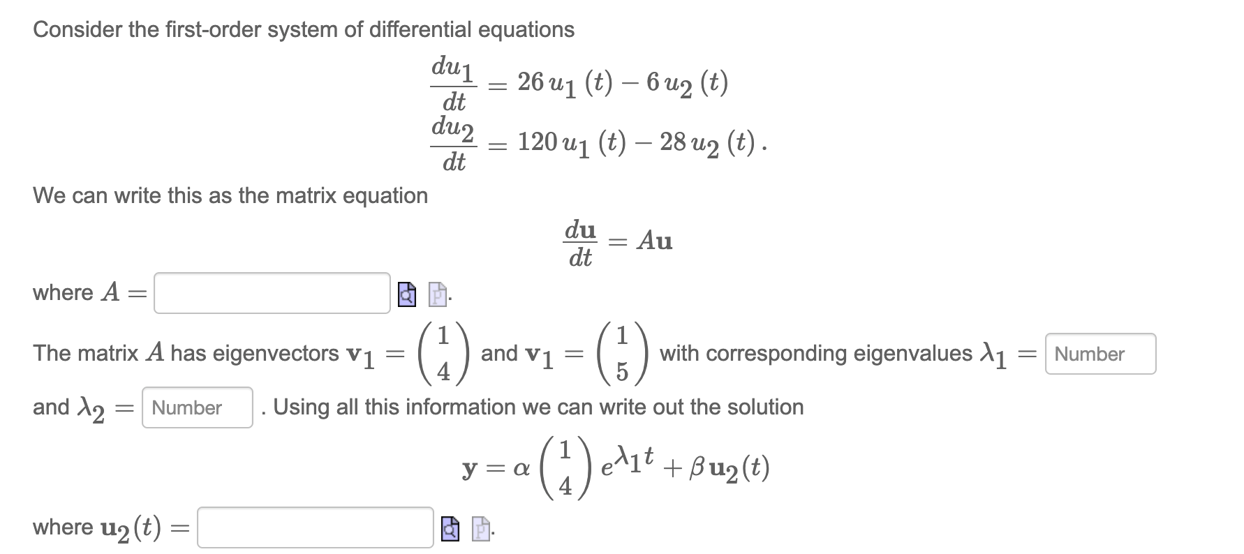 Consider the first-order system of differential