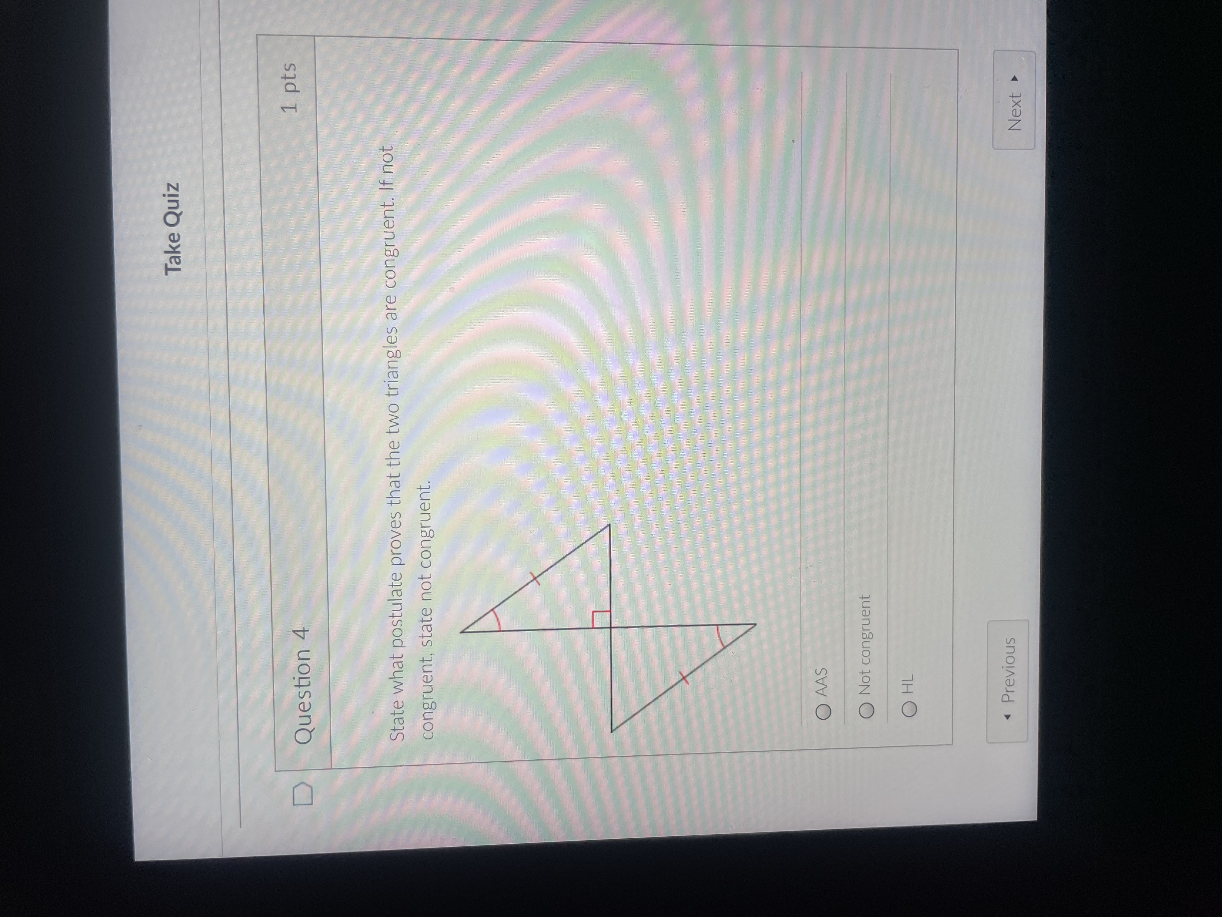 part 1 Take Quiz D Question 6 1 pts State what