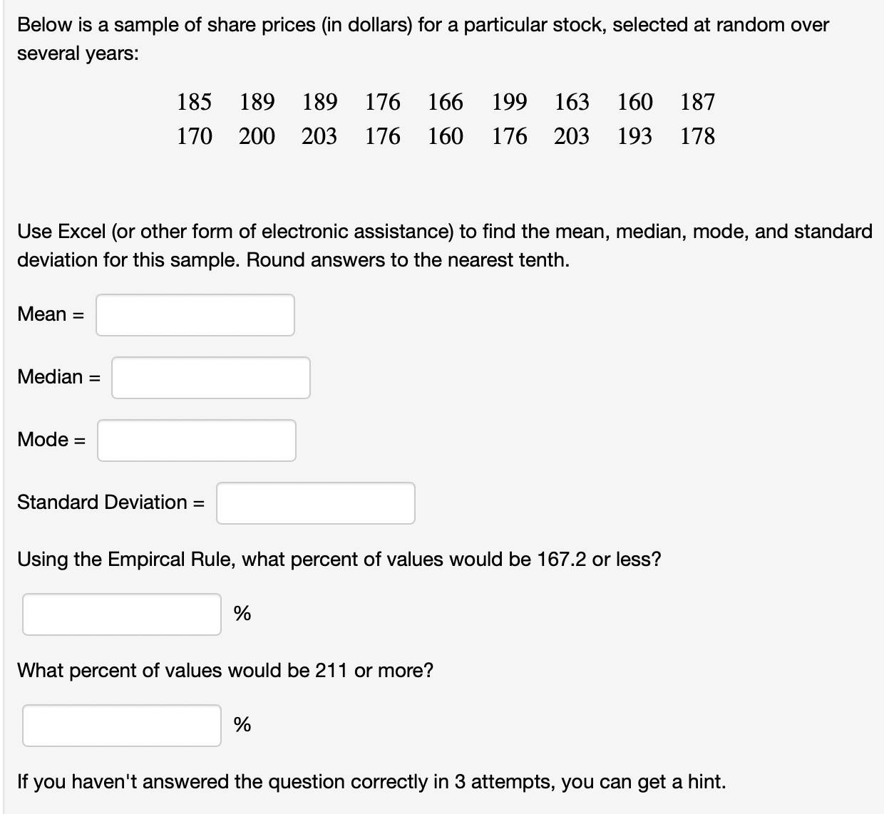 Use Excel (or other form of electronic