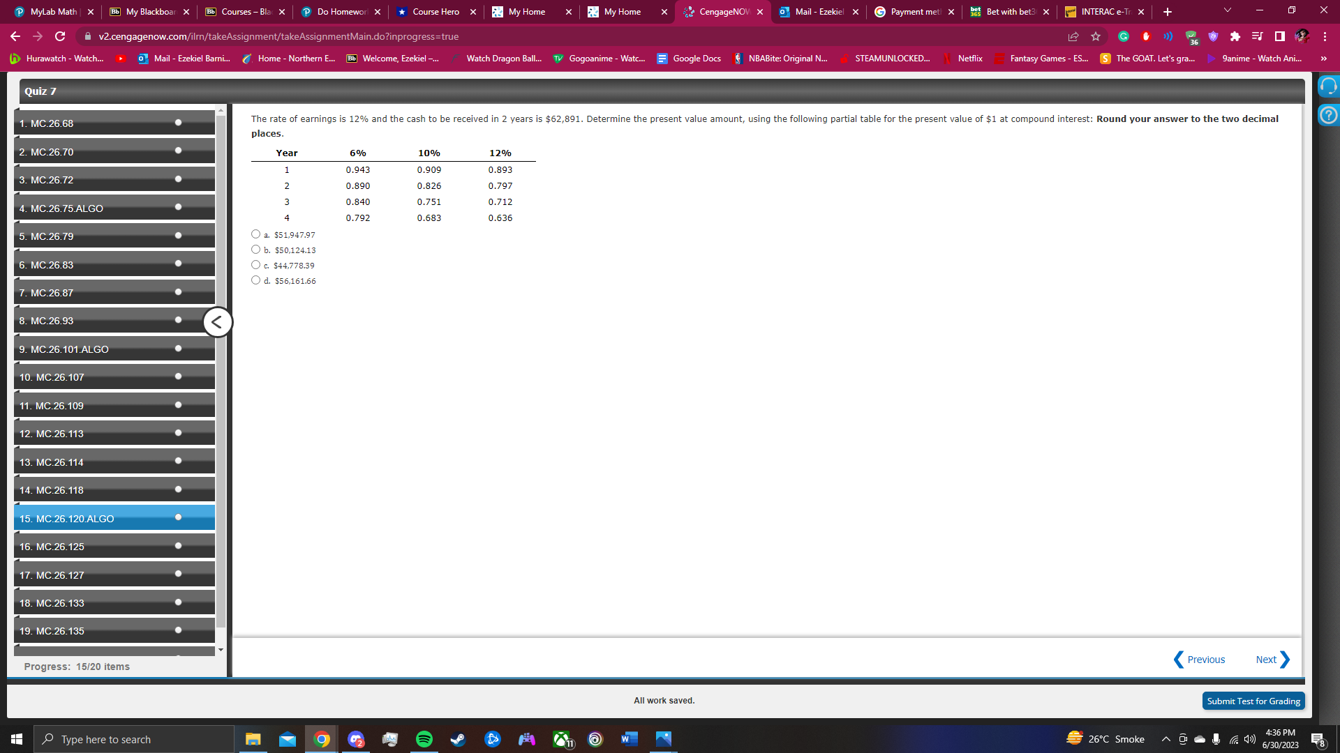 MyLab Math | X < Bb My Blackboar X Bb Courses