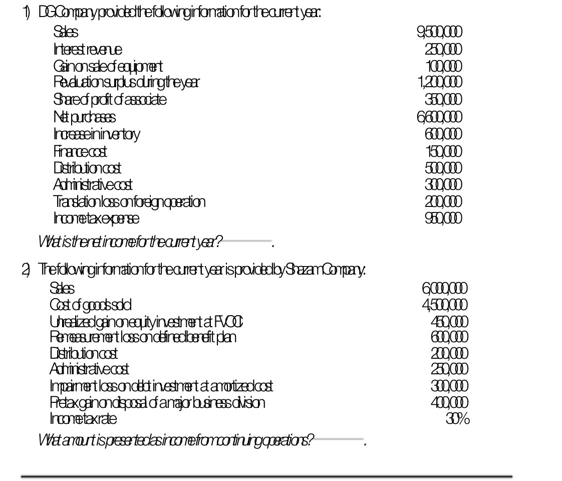 1) DeCompany projobolthe flowingirfanationfor
