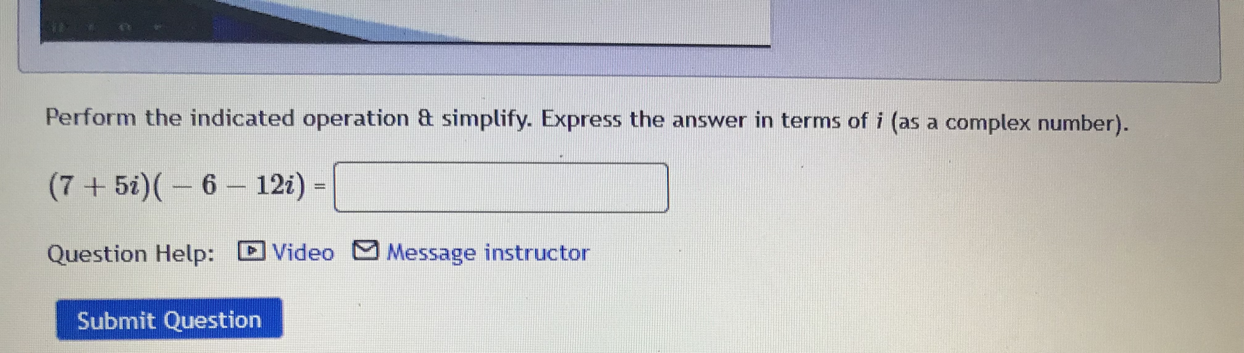 \fPerform the indicated operations & simplify.