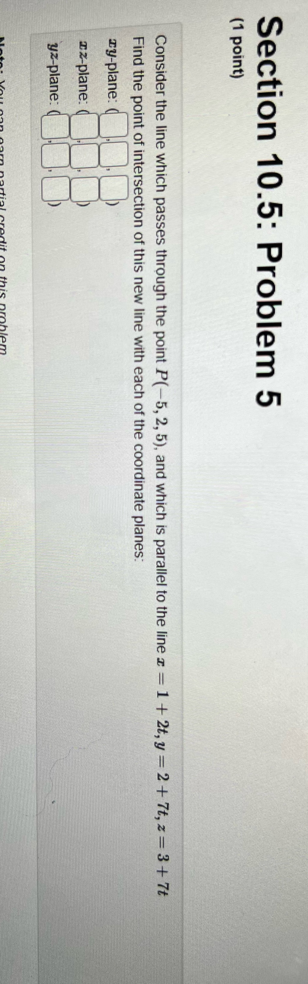 How would I solve this? Section 10.5: Problem 5