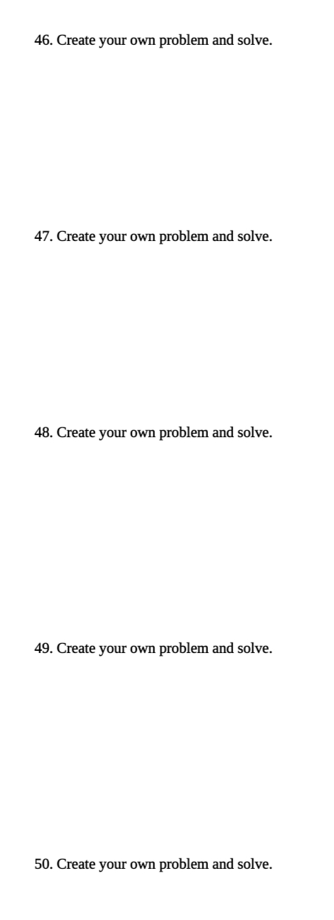 Problem Set Solved problems in Mathematics in the