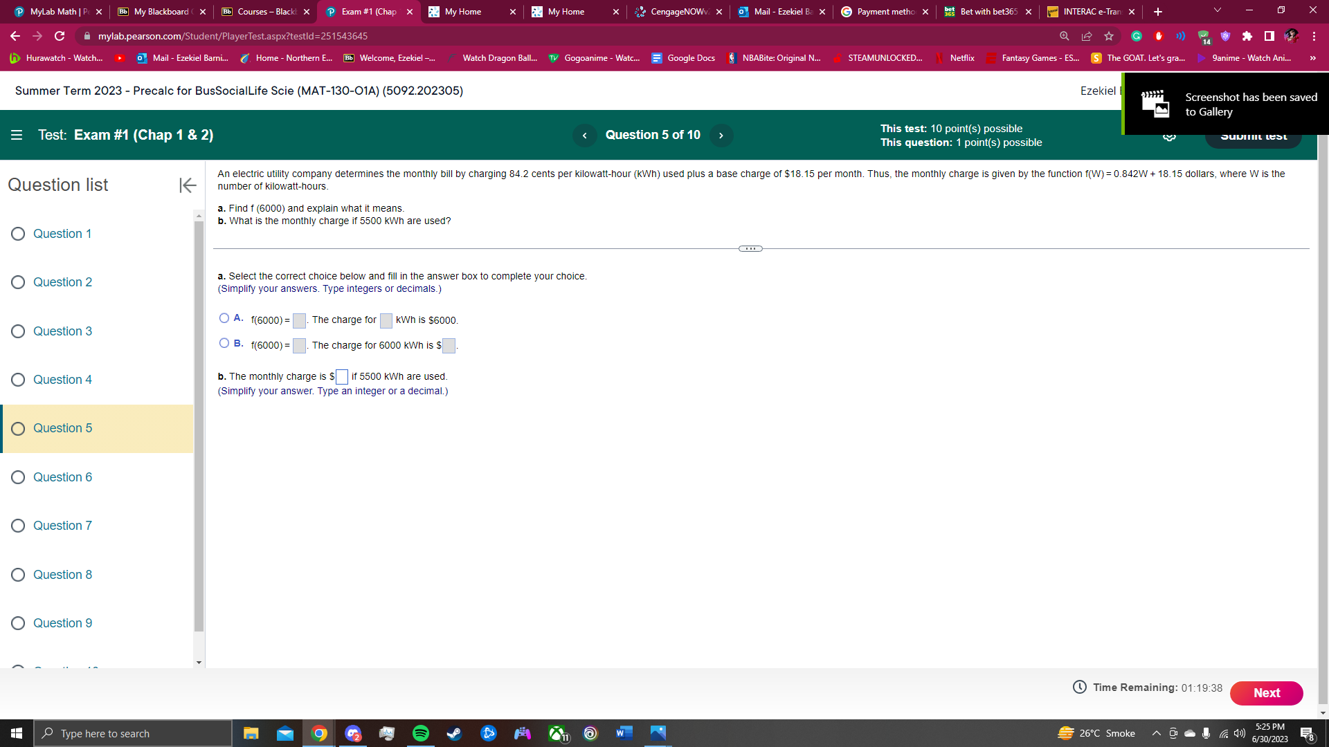 MyLab Math | Pc X Bb My Blackboard ( X Bb Courses