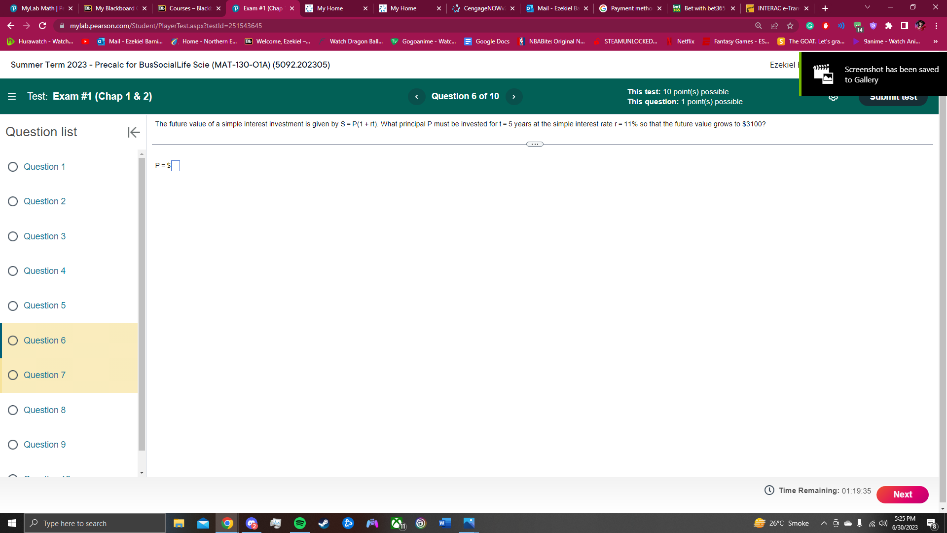 MyLab Math | Pc X Bb My Blackboard ( X Bb Courses