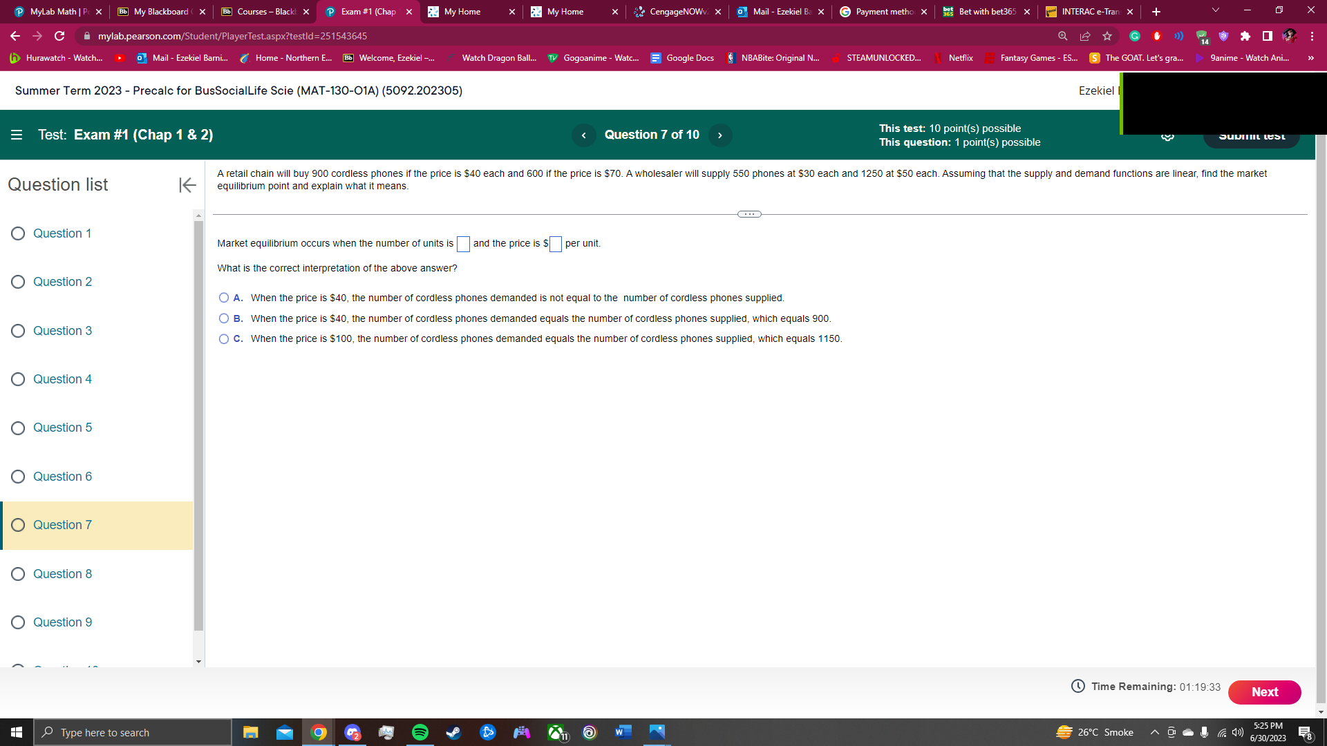 MyLab Math | Pc X Bb My Blackboard ( X Bb Courses