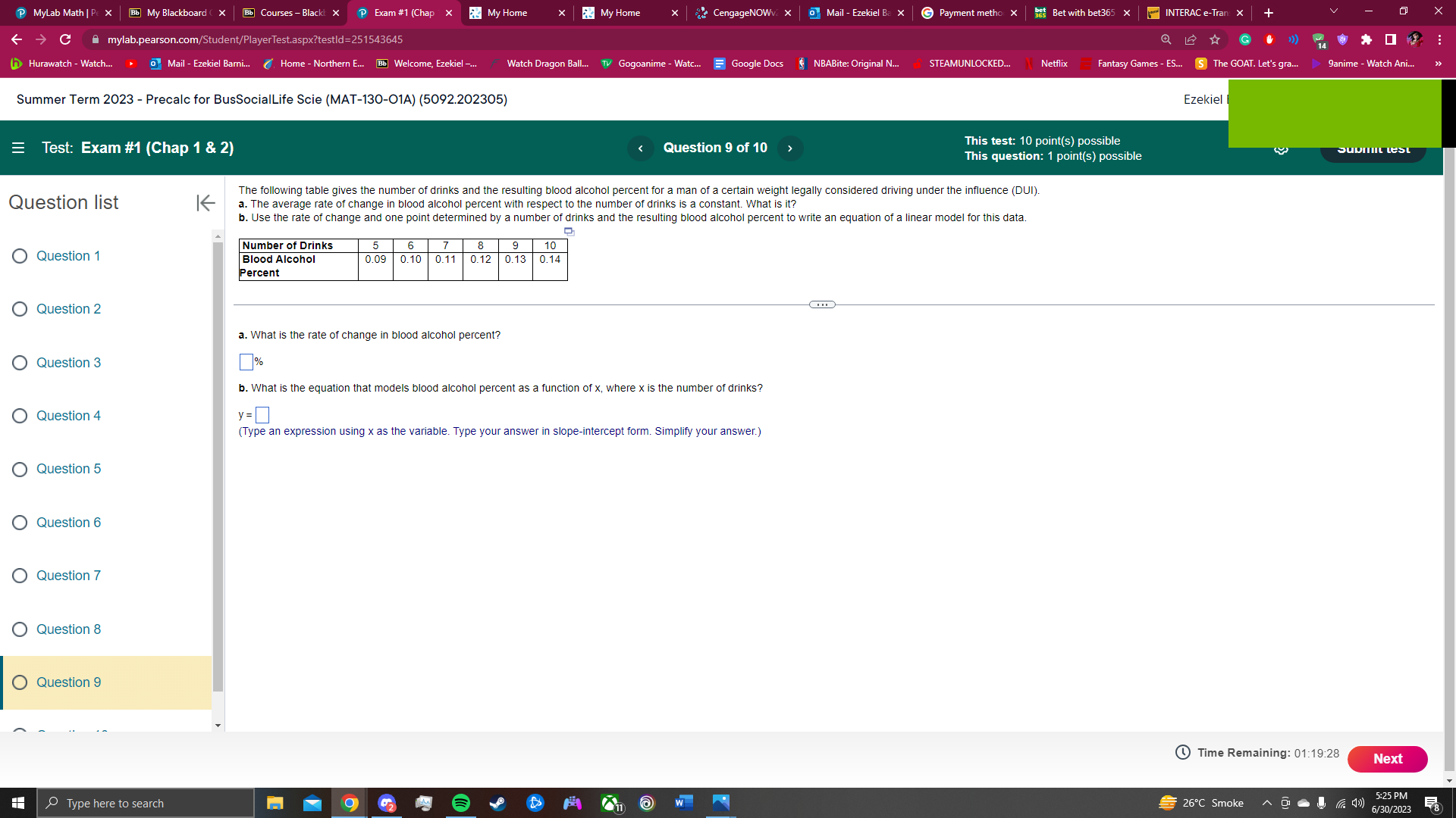 MyLab Math | Pc X Bb My Blackboard ( X Bb Courses