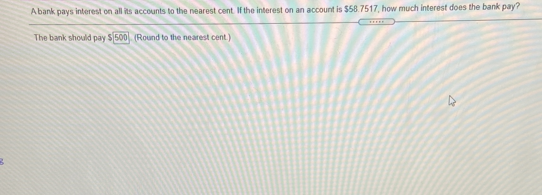 A bank pays interest on all its accounts to the