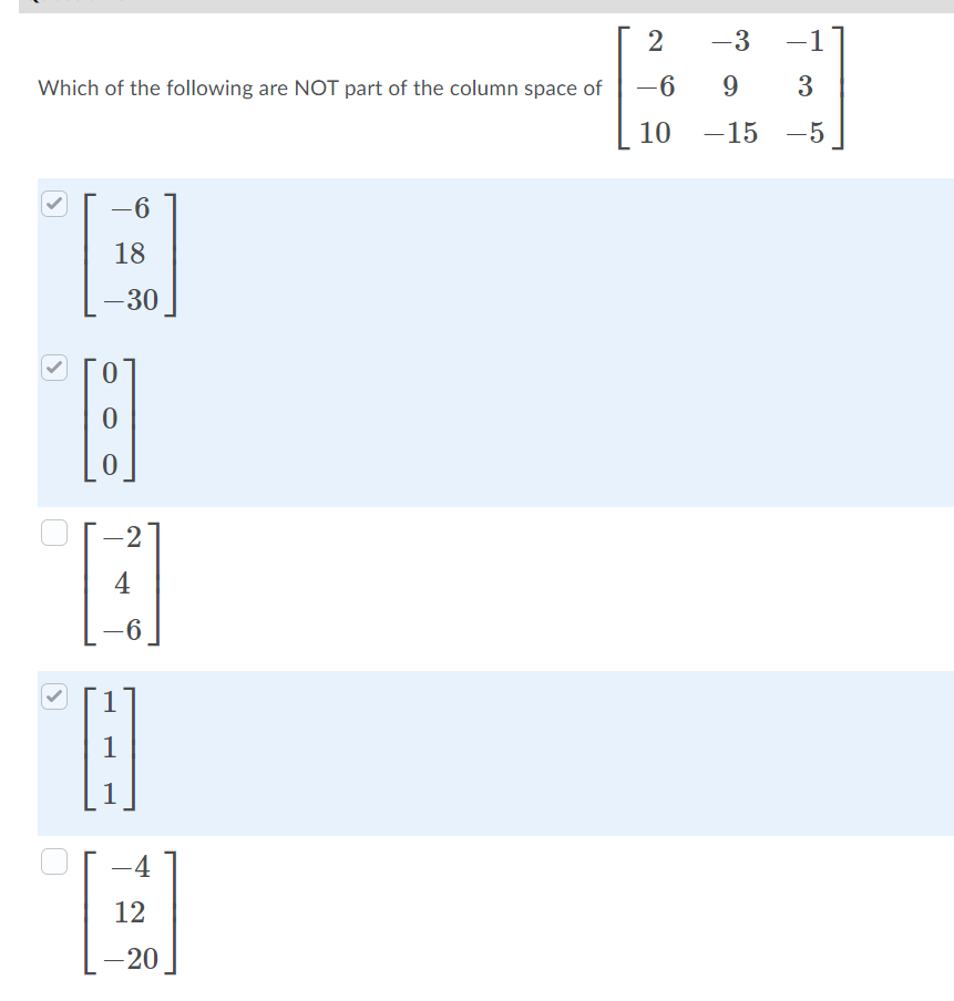 2 3 Which of the following are NOT part of the