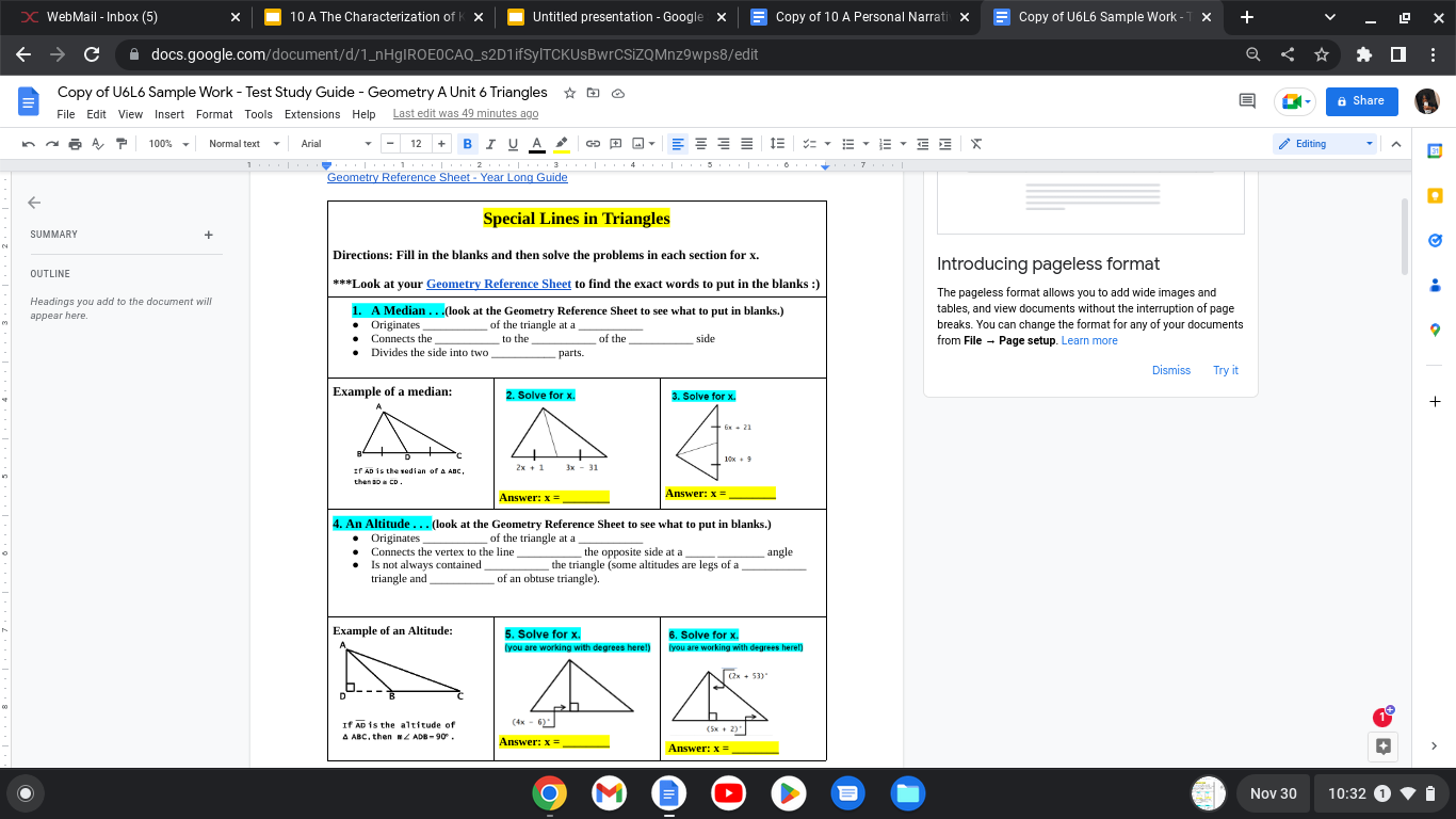 X WebMail - Inbox (5) X 10 A The Characterization
