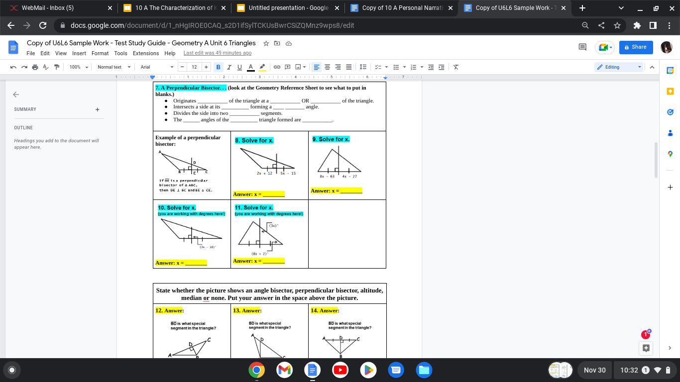 X WebMail - Inbox (5) X 10 A The Characterization