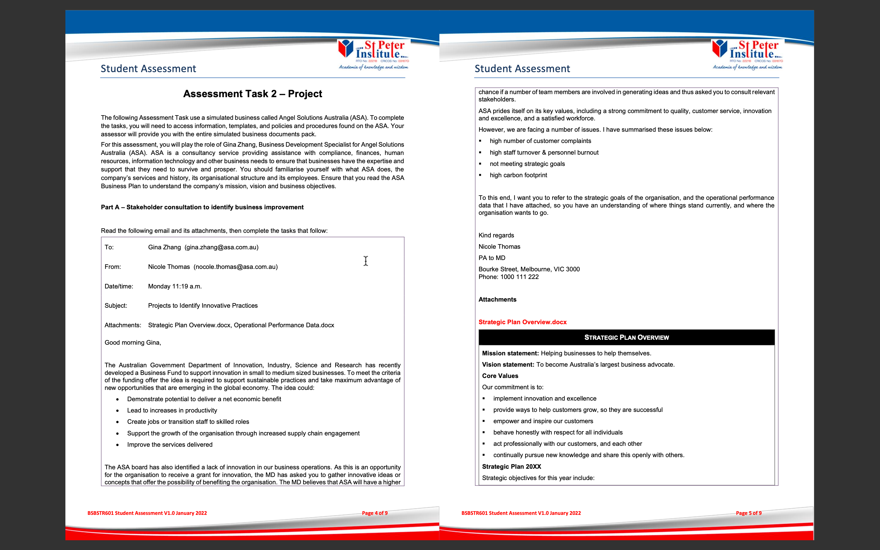 -St.Peter .St .Peter Inslitule. Student