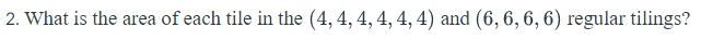 hyperbolic tilings 2. What is the area efeaeh