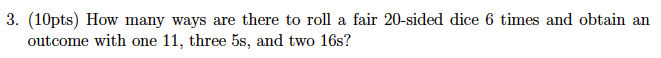 I have three questions about counting. About # 3,