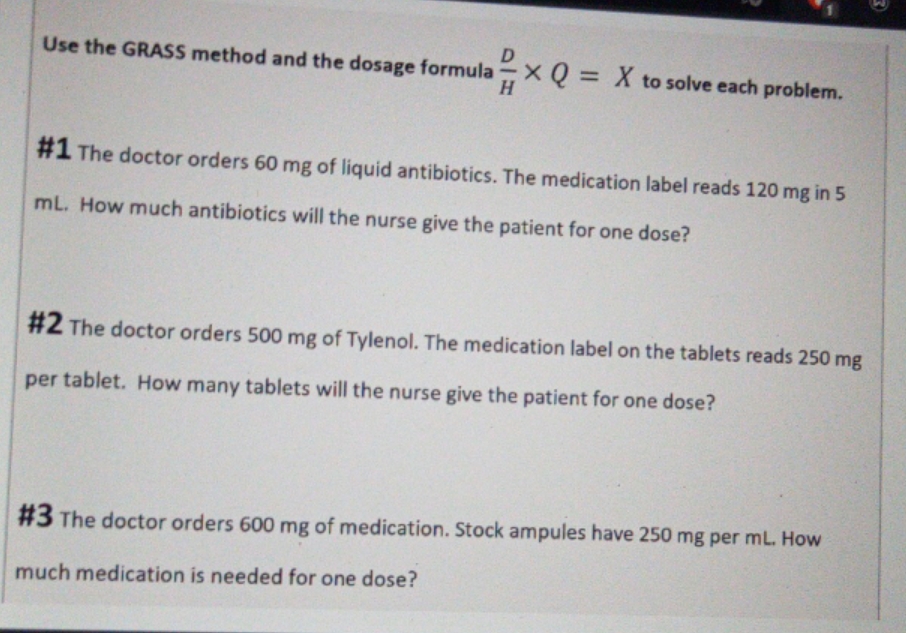 detailed handwritten solution Use the GRASS
