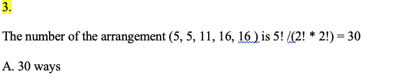 I have three questions about counting. About # 3,