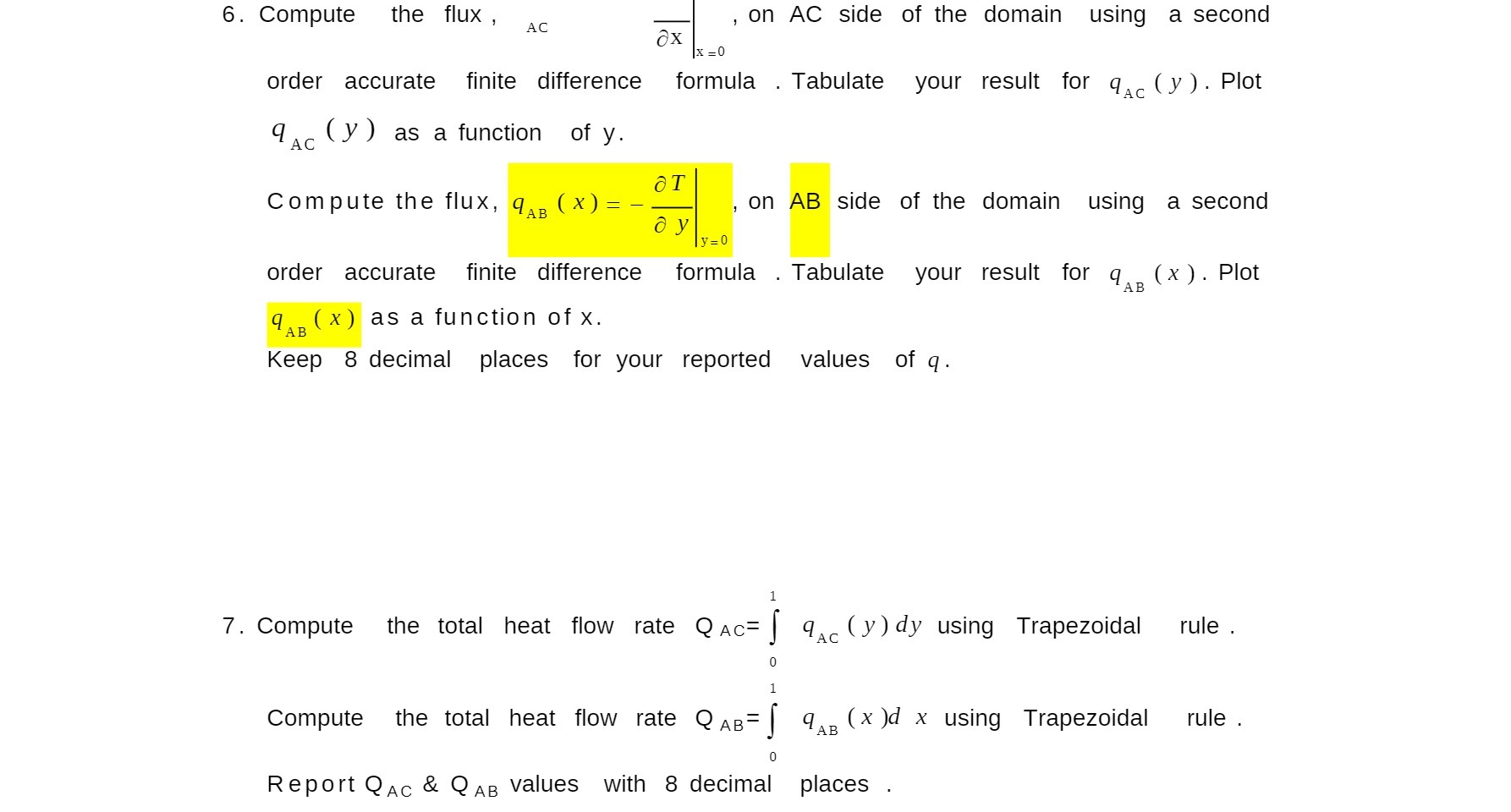 6. Compute the flux , AC , on AC side of the
