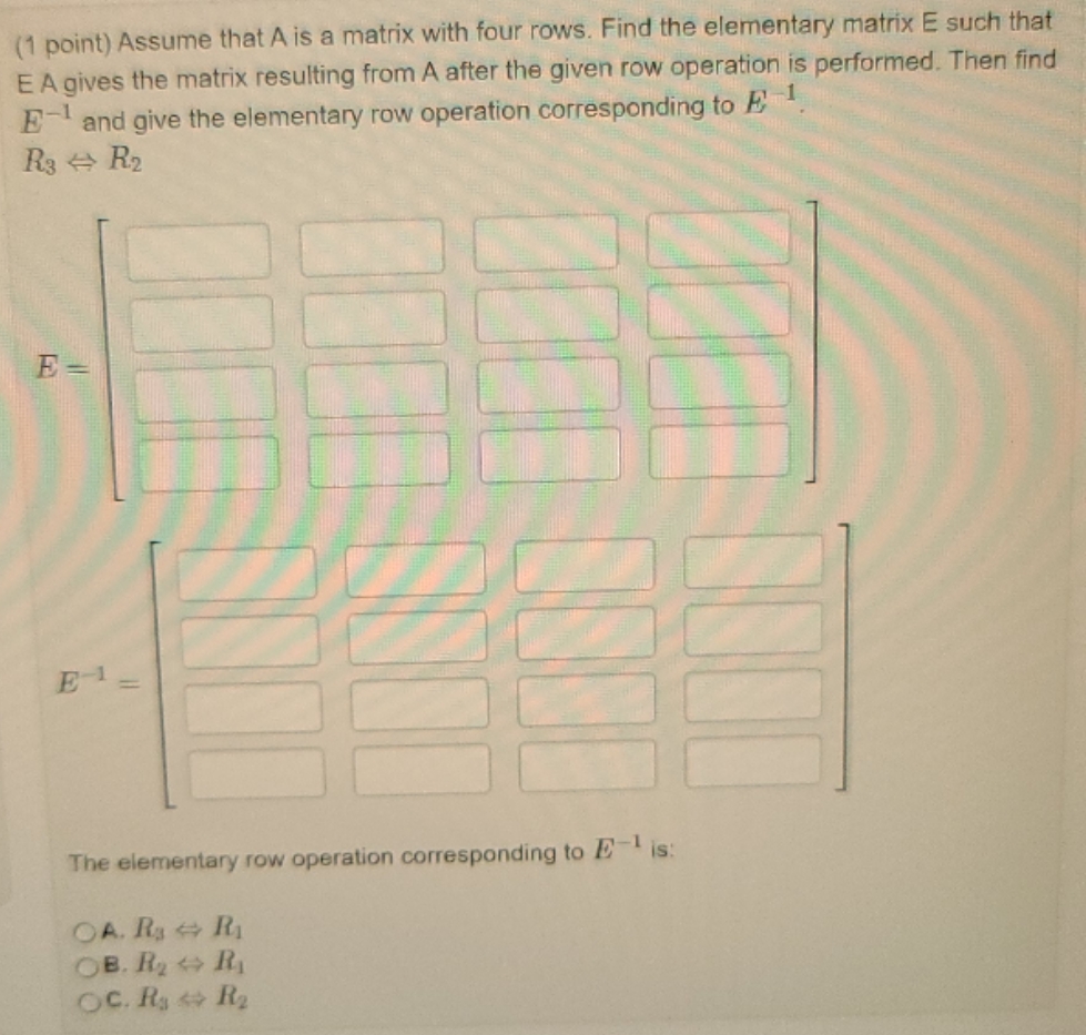 Please explain. Thank you! (1 point) Assume that
