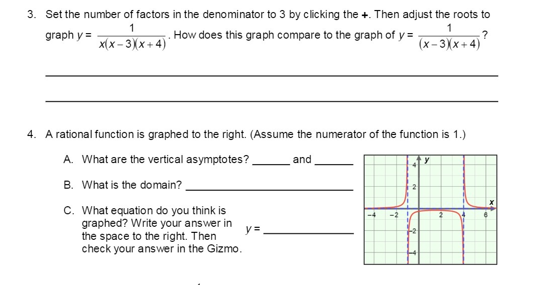 3. Set the number of factors in the denominator