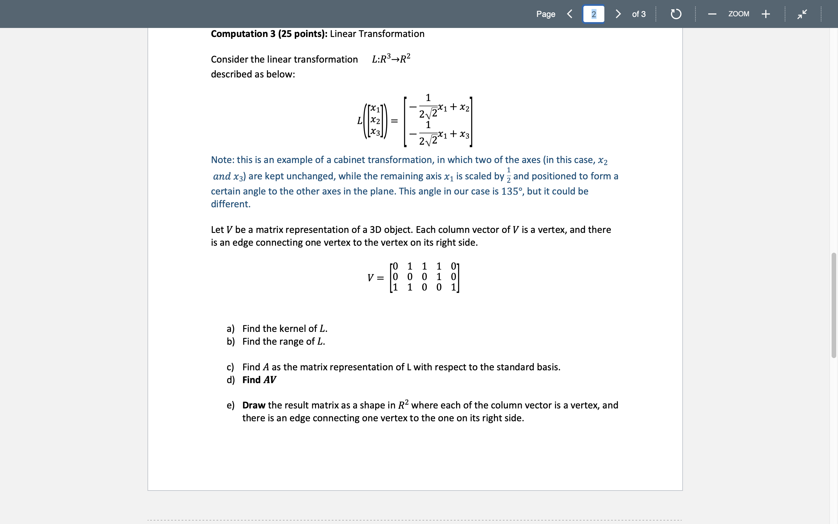 Please help me with question b) and e) Page ( a >