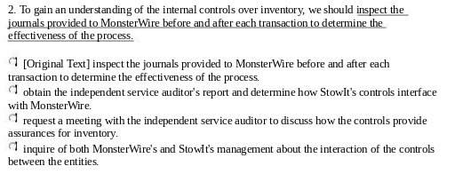 2. To gain an understanding of the internal