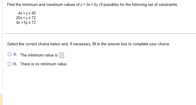 Select the correct choice below and, if