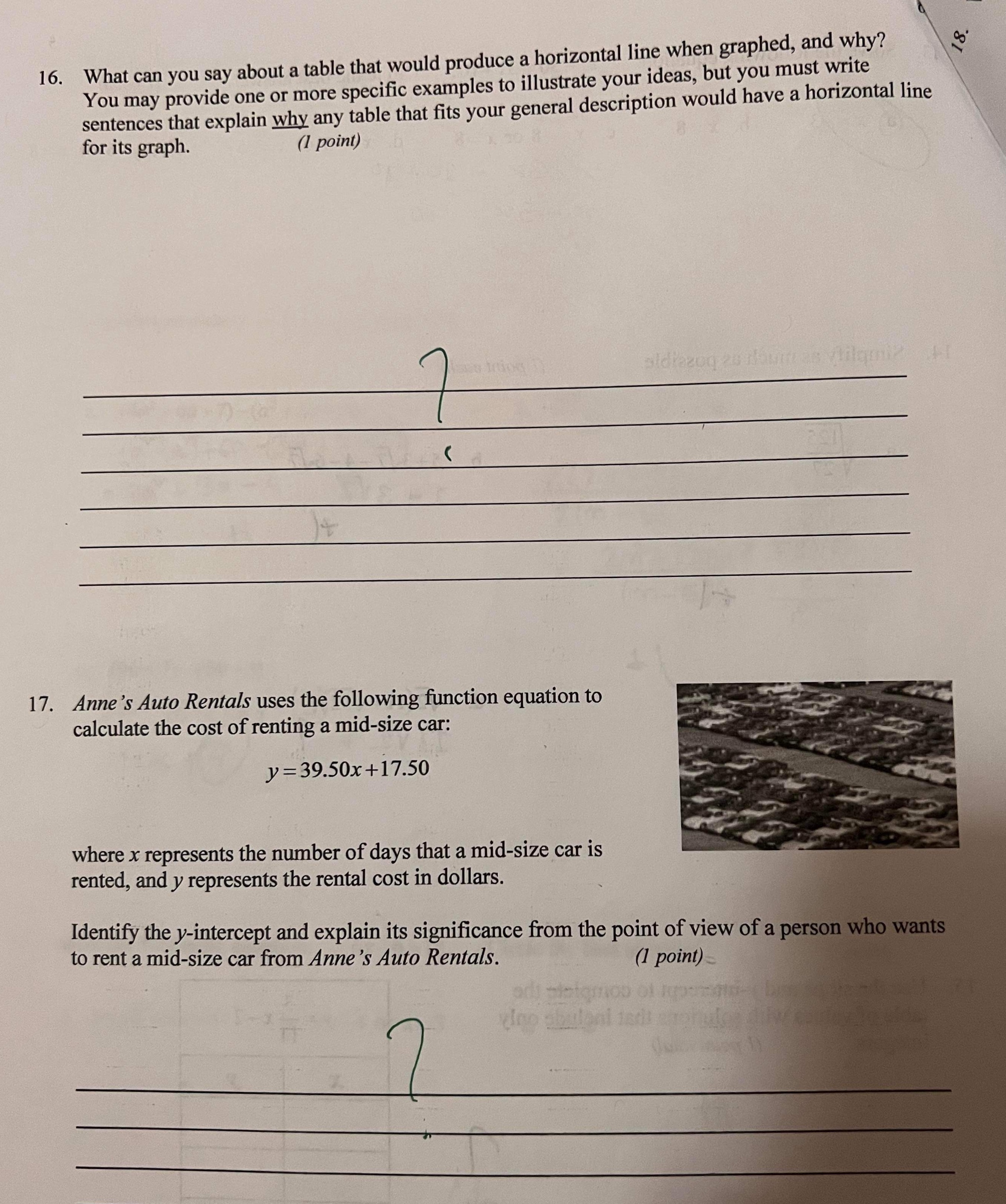 What will be the equation? 16. What can you say