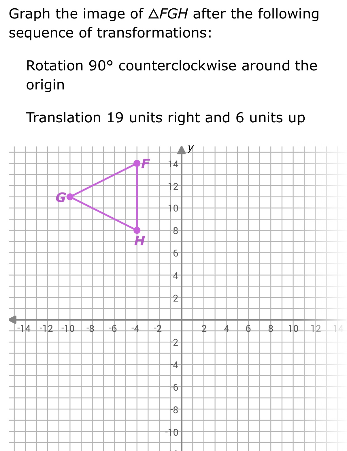 how do i do that? Graph the image of AFGHafter