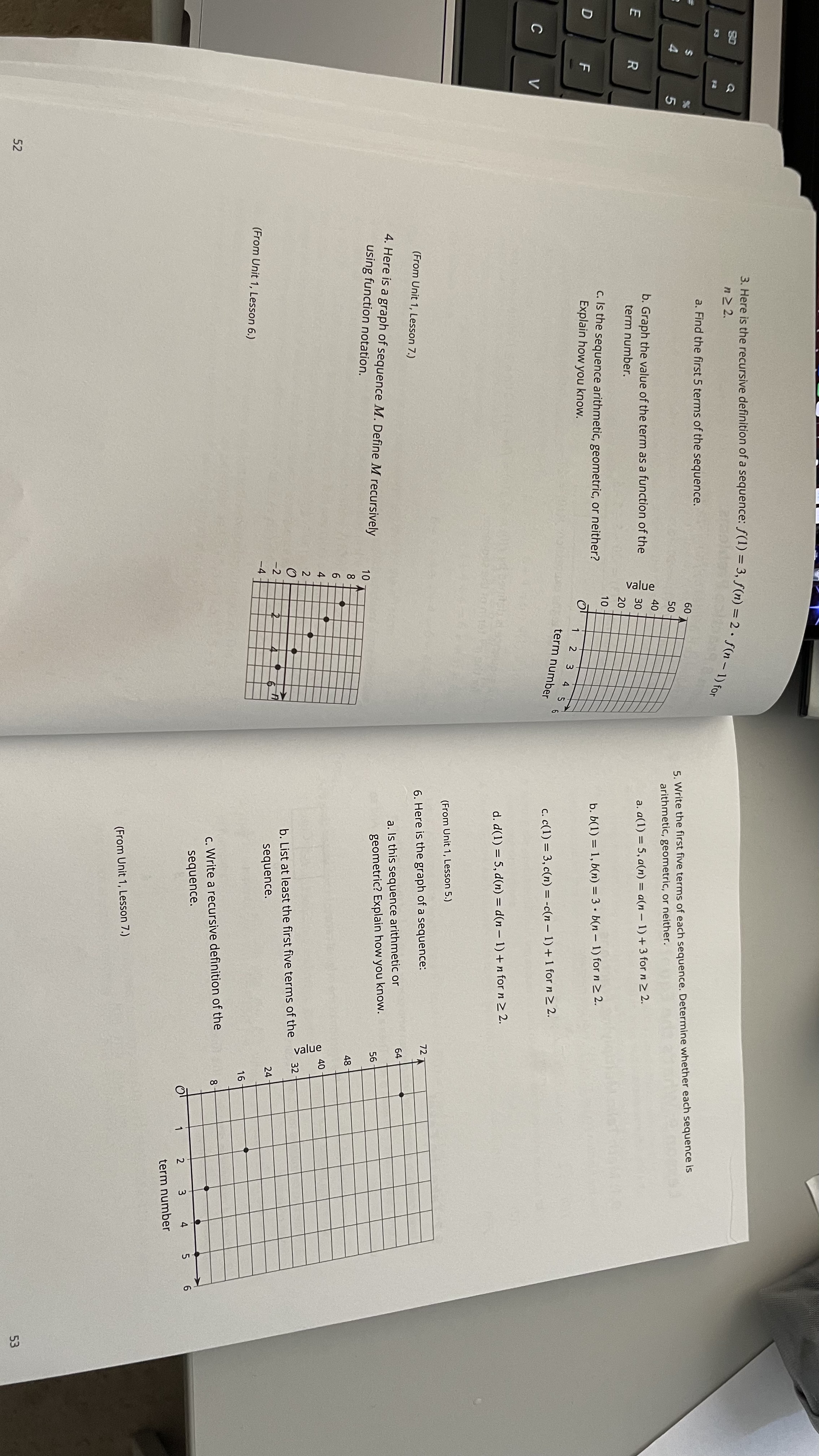 n 2 2. 3. Here is the recursive definition of a
