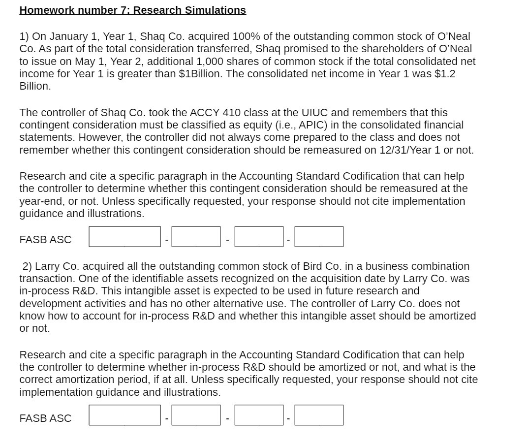Homework number 7: Research Simulations 1) On