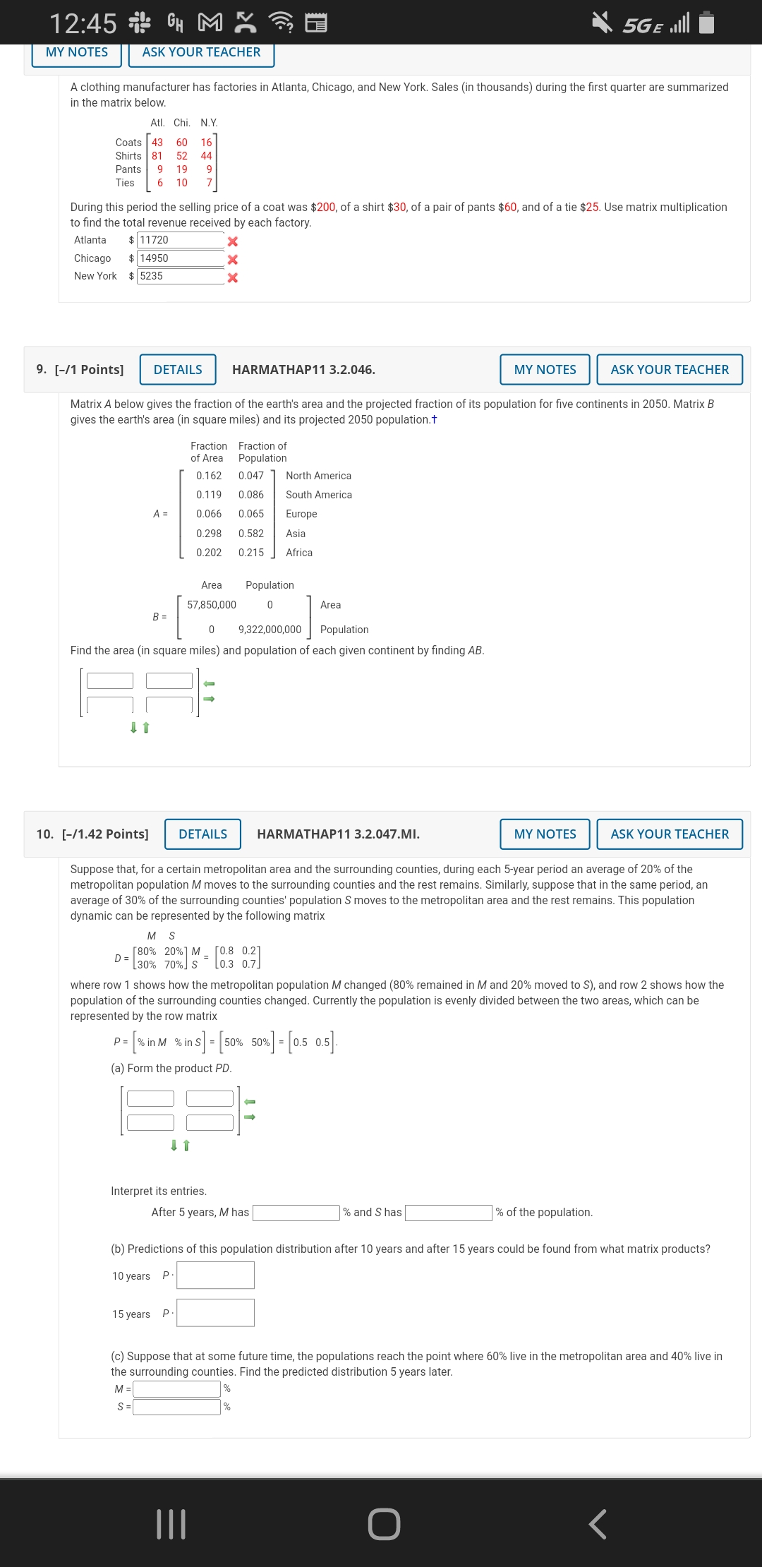 12:45 # GH MX 5GE will MY NOTES ASK YOUR TEACHER