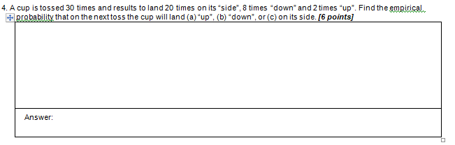 Answer the following problems. Show your complete