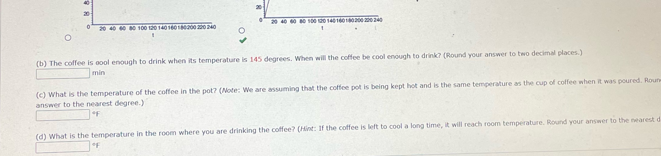 The question is the temperature see of a fresh