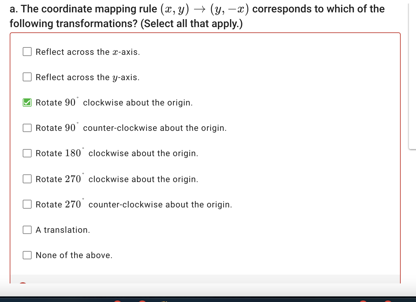 Please Help! If the coordinate mapping rule (m,