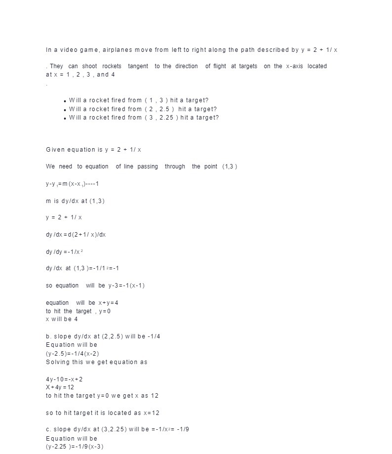 In a video game, airplanes move from left to