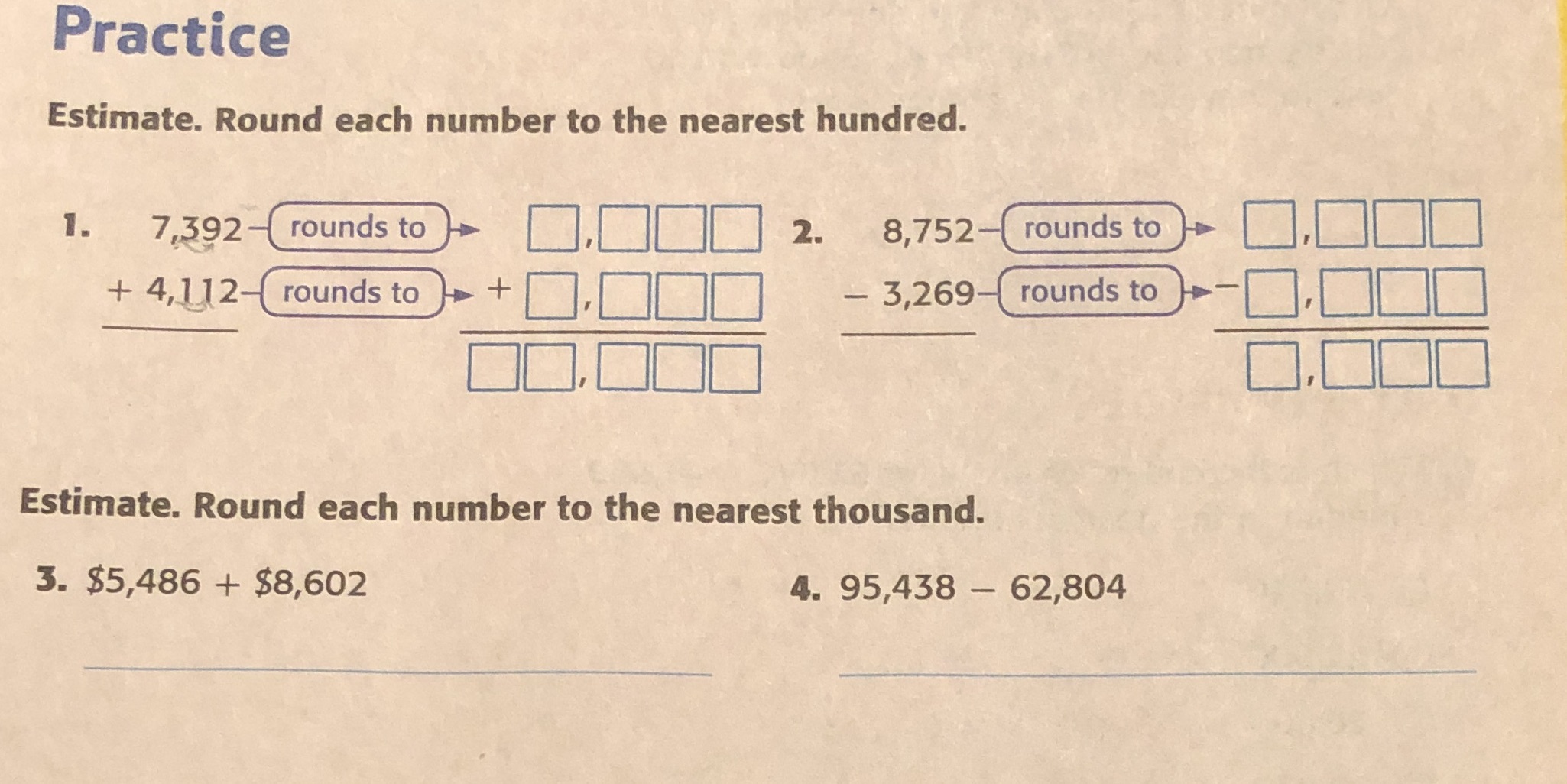 I need help with this round to estimate work