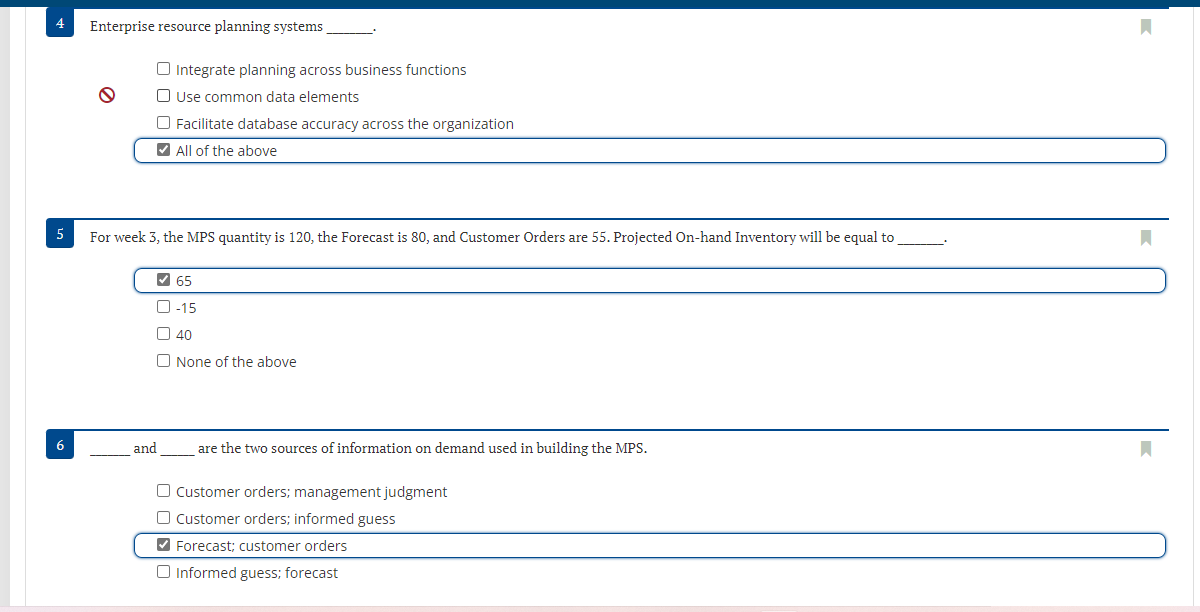 1 Dependent demand inventory can include parts