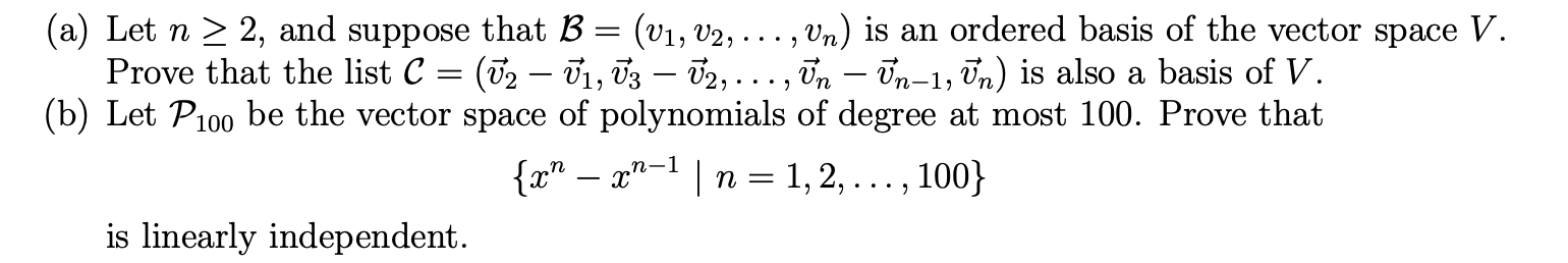 Letn?2,andsupposethatB=(v1,v2,...,vn)isanorderedba