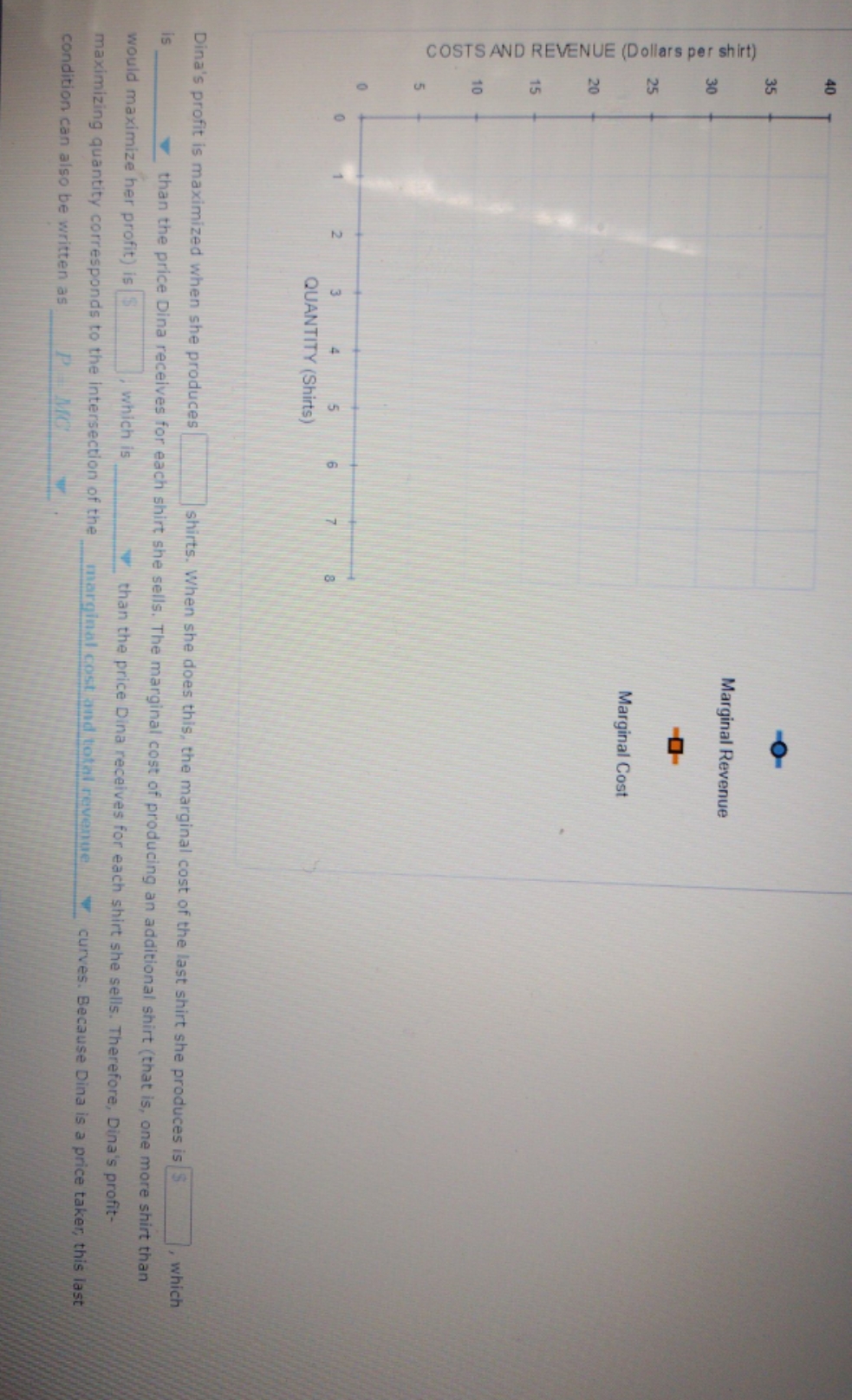 need help with it O Marginal Revenue Marginal