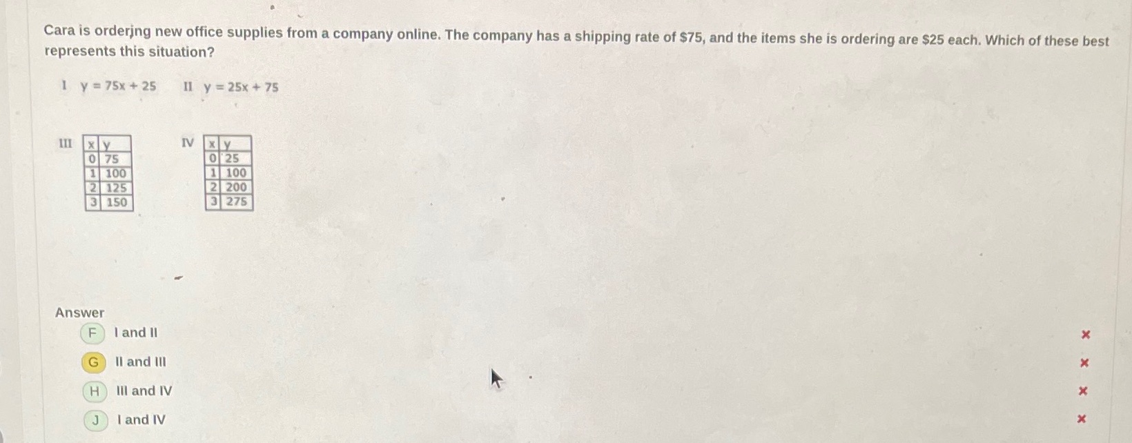 Pls solve it Cara is ordering new office supplies