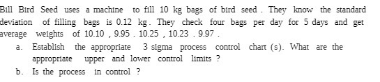 Bill Bird Seed uses a machine to fill 10 kg bags