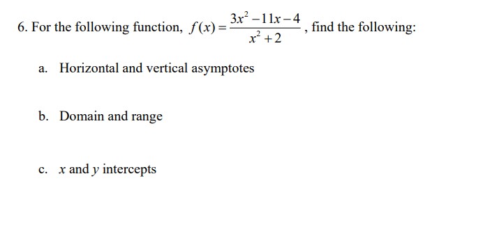 4. The graph of a quadratic function is shown in