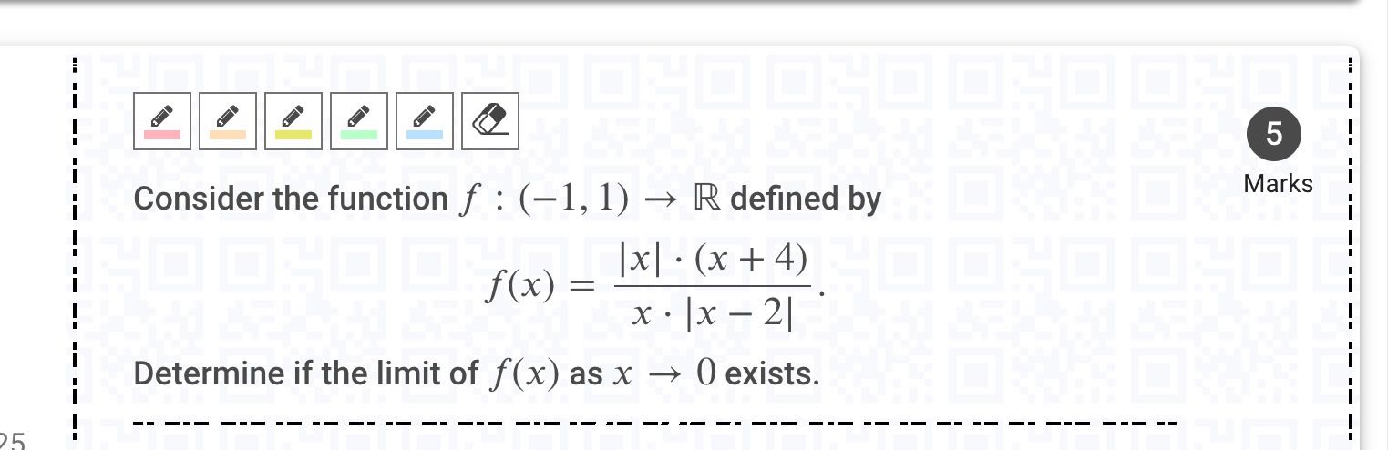 140 5 Consider the function f : (-1, 1) - R