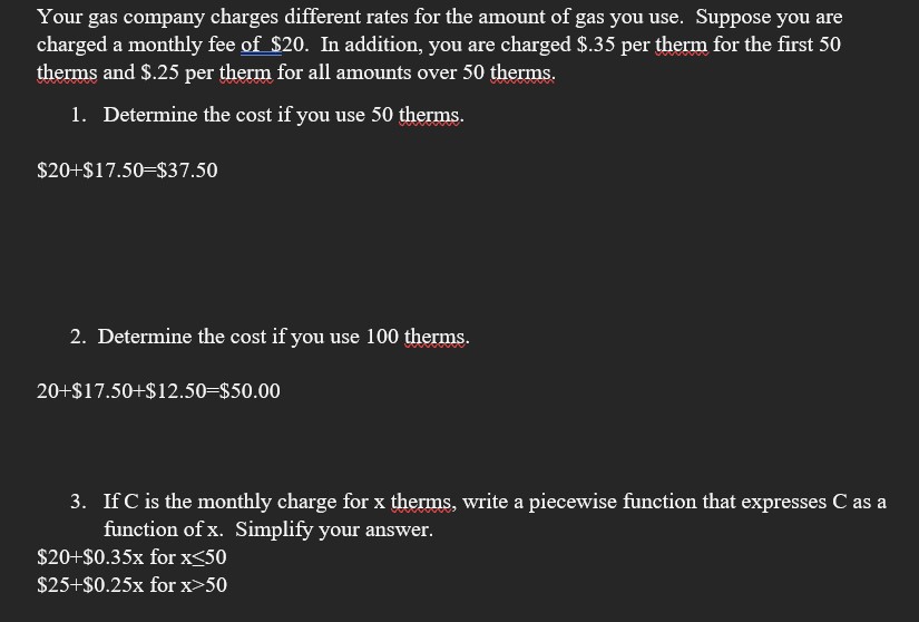 4. Graph the function you found. Suggested units