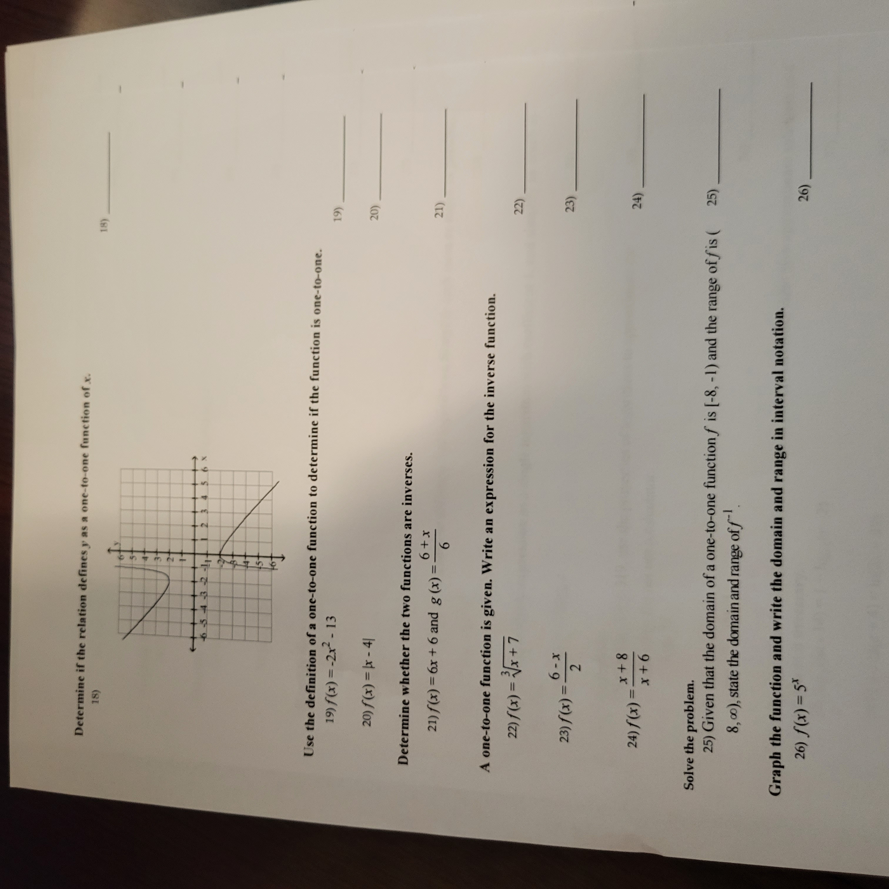 Rovew Test 3 MATHER SHORT ANSWER. Write the ward