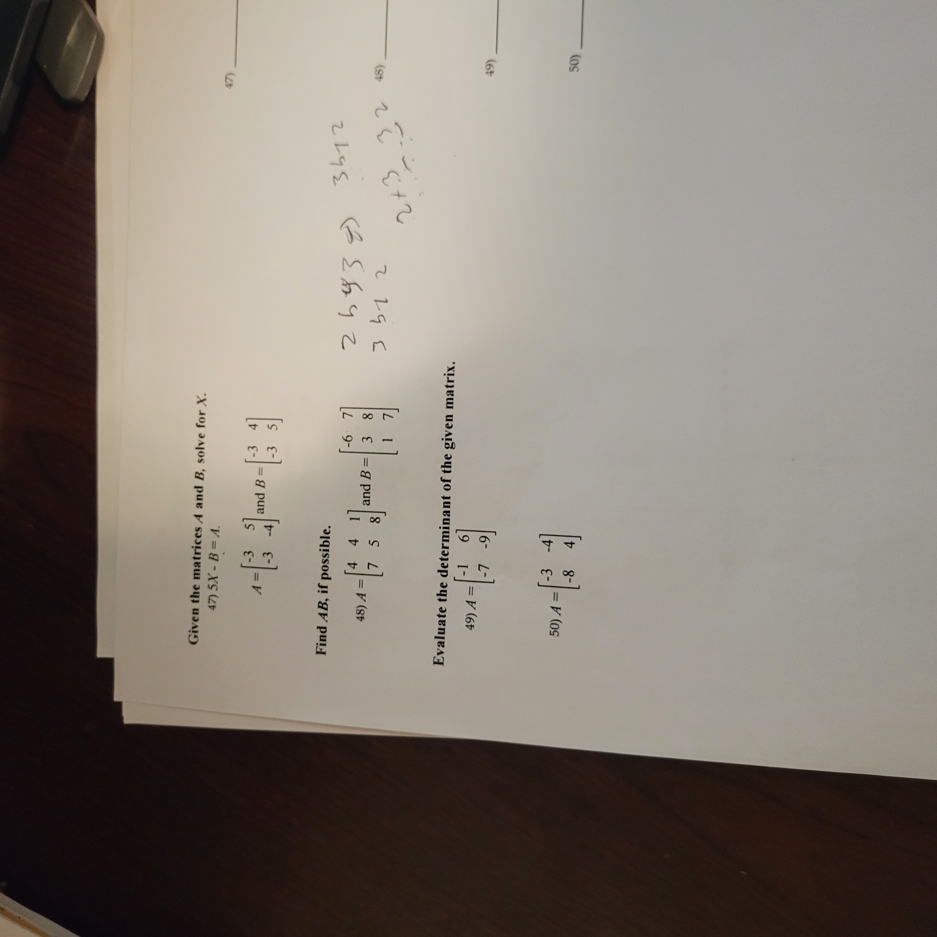 Rovew Test 3 MATHER SHORT ANSWER. Write the ward